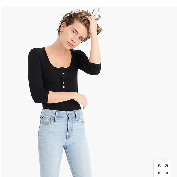J. Crew Tops - J crew black Henley
